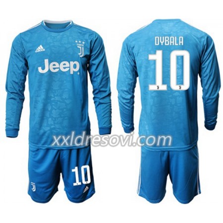 Juventus DYBALA 10 Treći Dječji Komplet Dresovi za Nogomet 2019-2020 Dugim Rukavima (+ kratke hlače)